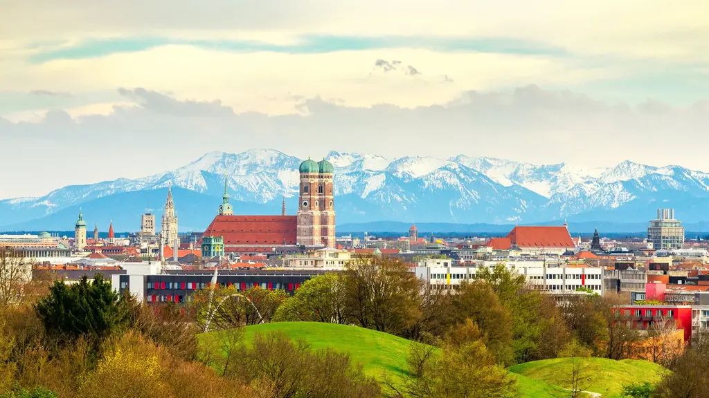 Munich infront of the Alps